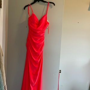 Womens prom dress, size 2, coral